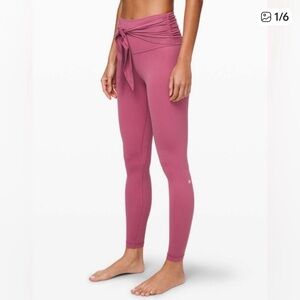 Lululemon Align Pant 28" Wrap Waist Moss Rose Size 8